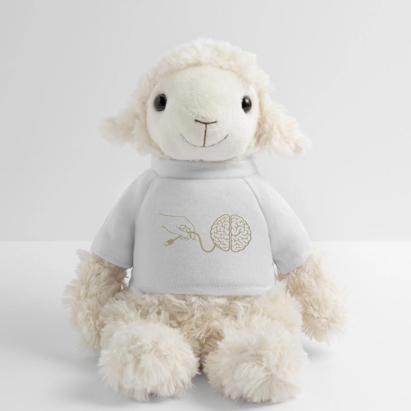 Brain Head Cable Connector Artificial Intelligence MiniFeet® Sheep Annika