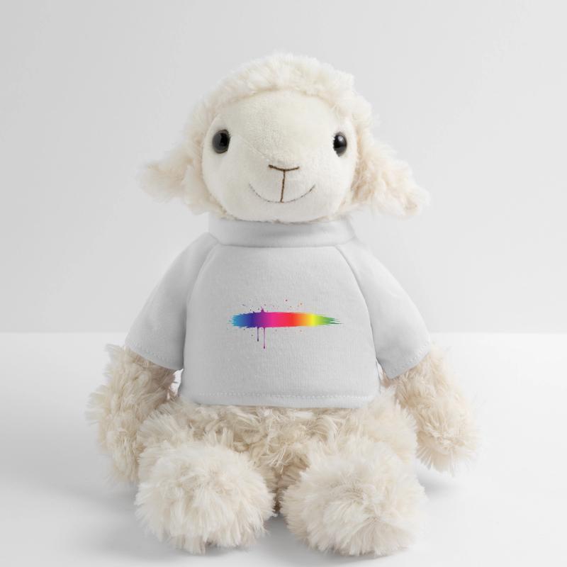 Rainbow Brush Stroke Gradient Splash MiniFeet® Sheep Annika