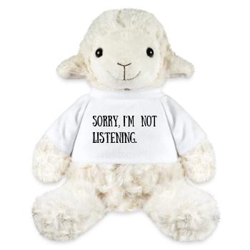 Funny Sarcastic Cool Quotes - MiniFeet® Sheep Annika - white - Front