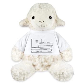 Musée Guggenheim de New York - Mouton en peluche Annika MiniFeet® - blanc - Devant