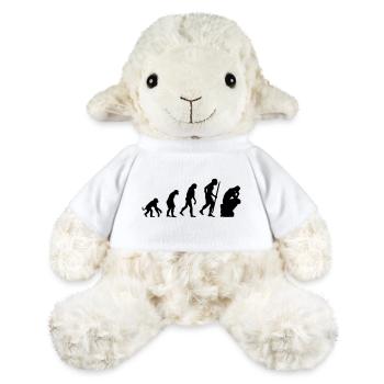 Evolution of the thinker philosophy, philosopher - MiniFeet® Sheep Annika - white - Front