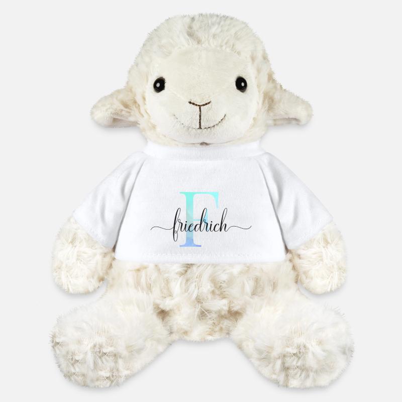 E| Monogram | Name | Frederick | Watercolor - MiniFeet® Sheep Annika - white