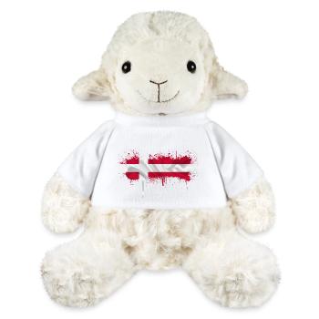Danemark Europe Drapeau danois symboles nationaux norden - Mouton en peluche Annika MiniFeet® - blanc - Devant
