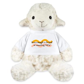 Assez courageux pour être mauvais dans quelque chose de nouveau - Mouton en peluche Annika MiniFeet® - blanc - Devant