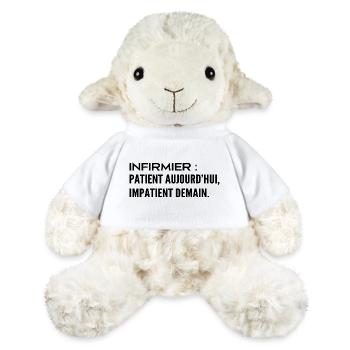 Infirmier : patient aujourd’hui, impatient demain - Mouton en peluche Annika MiniFeet® - blanc - Devant
