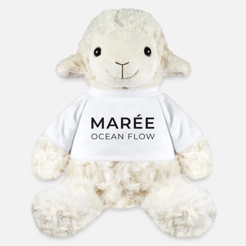 Tide Ocean Flow Wave Art - MiniFeet® Sheep Annika - white