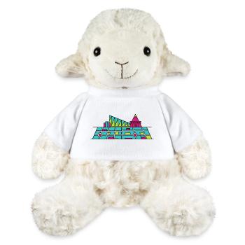 Orpheline urbain Xscape de Milton Keynes Modern Line Art - Mouton en peluche Annika MiniFeet® - blanc - Devant