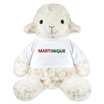 Drapeau Martinique - Mouton en peluche Annika MiniFeet® - blanc - Devant