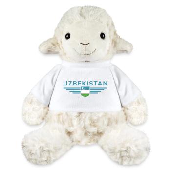 T-shirt de l’Ouzbékistan – Fierté et culture - Mouton en peluche Annika MiniFeet® - blanc - Devant