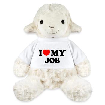 I love my job - Mouton en peluche Annika MiniFeet® - blanc - Devant