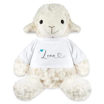 Lean Name First Name Calligraphy Heart - MiniFeet® Sheep Annika - white - Front