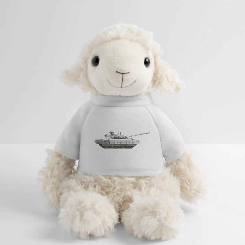 Silhouette de char monochrome Mouton en peluche Annika MiniFeet®