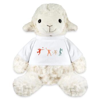 Joueur de volley-ball rétro - Mouton en peluche Annika MiniFeet® - blanc - Devant