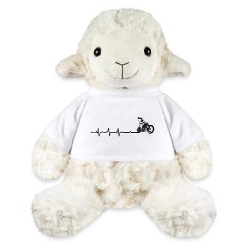 Motard Heartbeat - Mouton en peluche Annika MiniFeet® - blanc - Devant