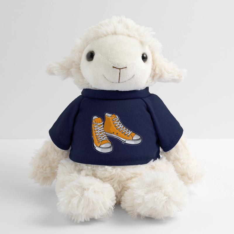 Baskets oranges Mouton en peluche Annika MiniFeet®