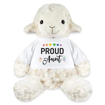 Fière tante - Mouton en peluche Annika MiniFeet® - blanc - Devant