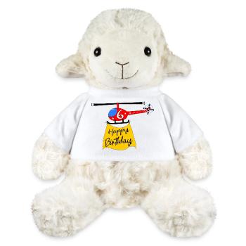 Hélicoptère Joyeux anniversaire 6 - Mouton en peluche Annika MiniFeet® - blanc - Devant