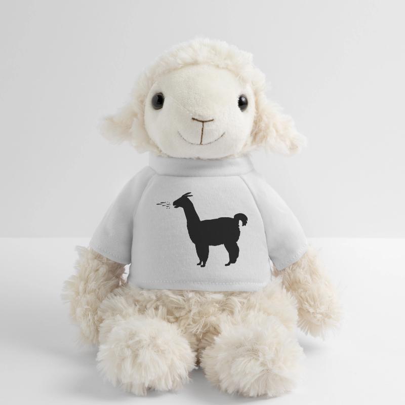 Llama spits MiniFeet® Sheep Annika