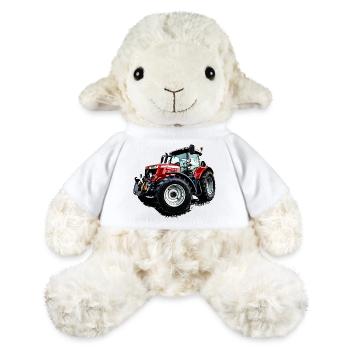 Traktor rot (M F) 6715S - MiniFeet® Schaf Annika - Weiß - Vorne