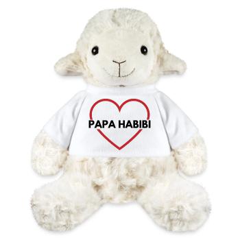 Papa habibi - papa d’amour - Mouton en peluche Annika MiniFeet® - blanc - Devant