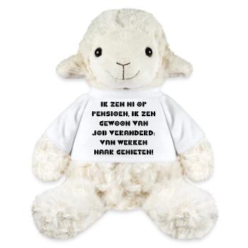dictons amusants de retraite en dialecte anversois - Mouton en peluche Annika MiniFeet® - blanc - Devant