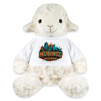 Milwaukee Skyline Splash Wisconsin - MiniFeet® Schaf Annika - Weiß - Vorne