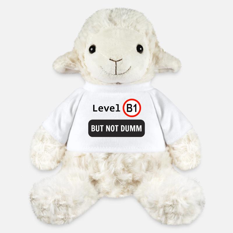 Level B1, but not dumm - MiniFeet® Schaf Annika - Weiß