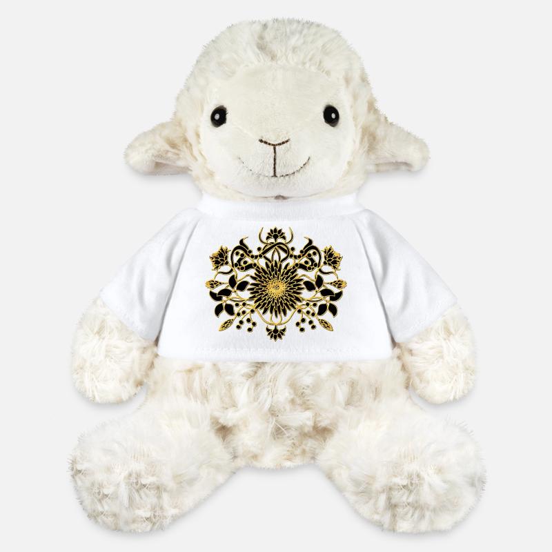 Fleur - Mouton en peluche Annika MiniFeet® - blanc