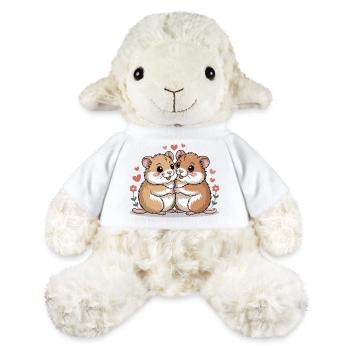 Couple de hamsters pour la Saint-Valentin - Mouton en peluche Annika MiniFeet® - blanc - Devant