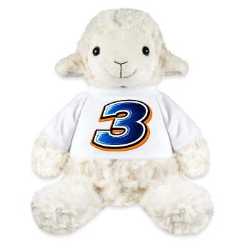 Conception du maillot de football numéro 3 Sportif - Mouton en peluche Annika MiniFeet® - blanc - Devant