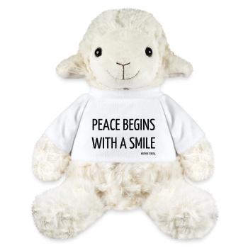 Citation / Philosophie / Pensée / Bonheur / Joie - Mouton en peluche Annika MiniFeet® - blanc - Devant