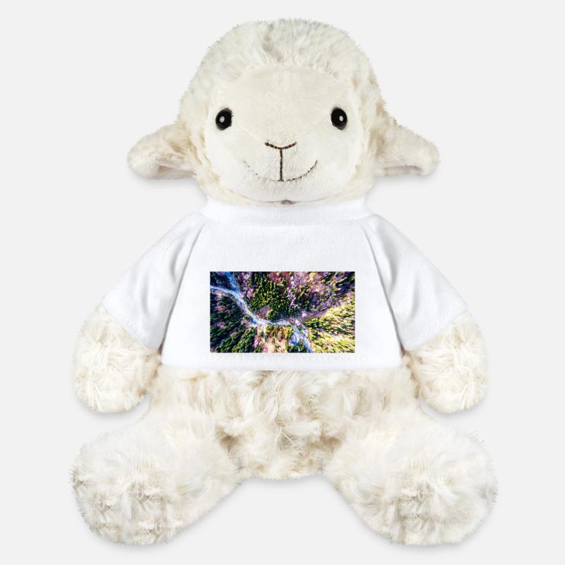 Vogelperspektive auf den Wald - MiniFeet® Schaf Annika - Weiß