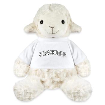 Strasbourg logo: Franco-German collegiate design - MiniFeet® Sheep Annika - white - Front