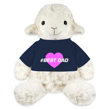 Meilleur amour de coeur de papa - Mouton en peluche Annika MiniFeet® - bleu marine - Devant
