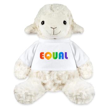 GLEICHER REGENBOGENTEXT - MiniFeet® Schaf Annika - Weiß - Vorne