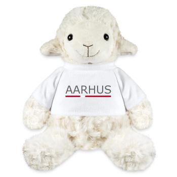 Aarhus - Denmark Flag - Dänemark - Skandinavien - MiniFeet® Schaf Annika - Weiß - Vorne