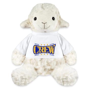 Crew Star Logo Cool Team Friends Group Stamp - MiniFeet® Sheep Annika - white - Front