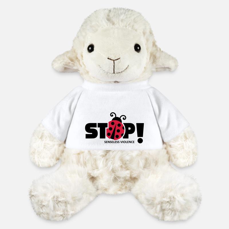 Stop senseless violence. Senseless violence, - MiniFeet® Sheep Annika - white