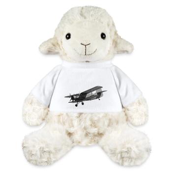 Avion AN2 Biplan Hélice Vintage - Mouton en peluche Annika MiniFeet® - blanc - Devant