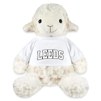 Leeds logo: British-style collegiate design - MiniFeet® Sheep Annika - white - Front