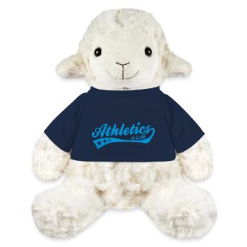 athletics is life - retro - Mouton en peluche Annika MiniFeet® - bleu marine - Devant