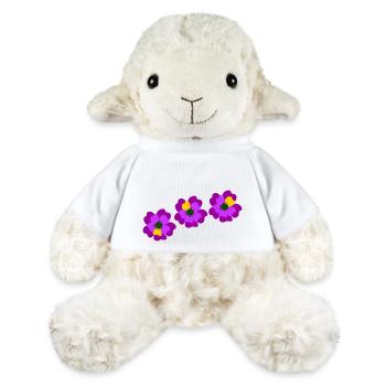Flower power purple pink - MiniFeet® Sheep Annika - white - Front