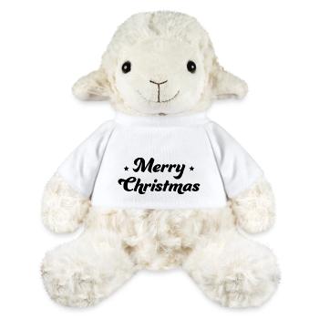 Merry Christmas asterisk black - MiniFeet® Sheep Annika - white - Front