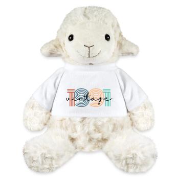 1991 vintage rétro - Mouton en peluche Annika MiniFeet® - blanc - Devant