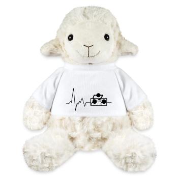 Heartbeat DJ Disk Jockey Mélangeur d’égaliseur de musique - Mouton en peluche Annika MiniFeet® - blanc - Devant