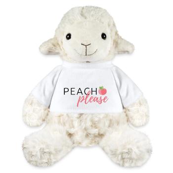 Summery Fruit Design "Peach Please" - MiniFeet® Sheep Annika - white - Front