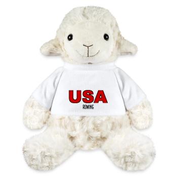 USA Rowing - Rudern - Ruderer - Ruderin - Amerika - MiniFeet® Schaf Annika - Weiß - Vorne