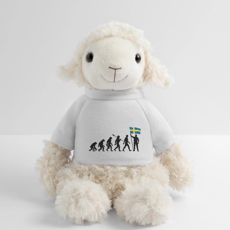 Suède - Evolution - Drapeau - Nation Mouton en peluche Annika MiniFeet®