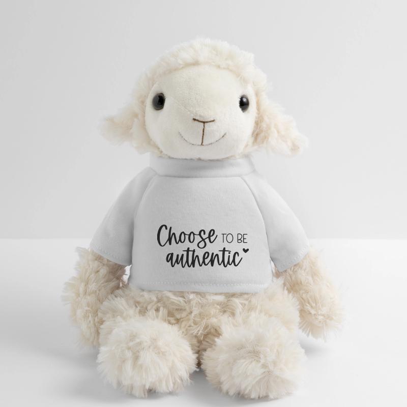 Entscheiden Sie sich dafür, authentisch zu sein Inspirierende Botschaft MiniFeet® Schaf Annika