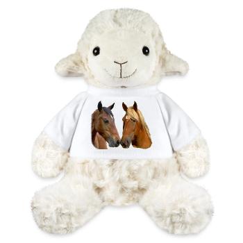 Twin Horses Embrace - MiniFeet® Sheep Annika - white - Front